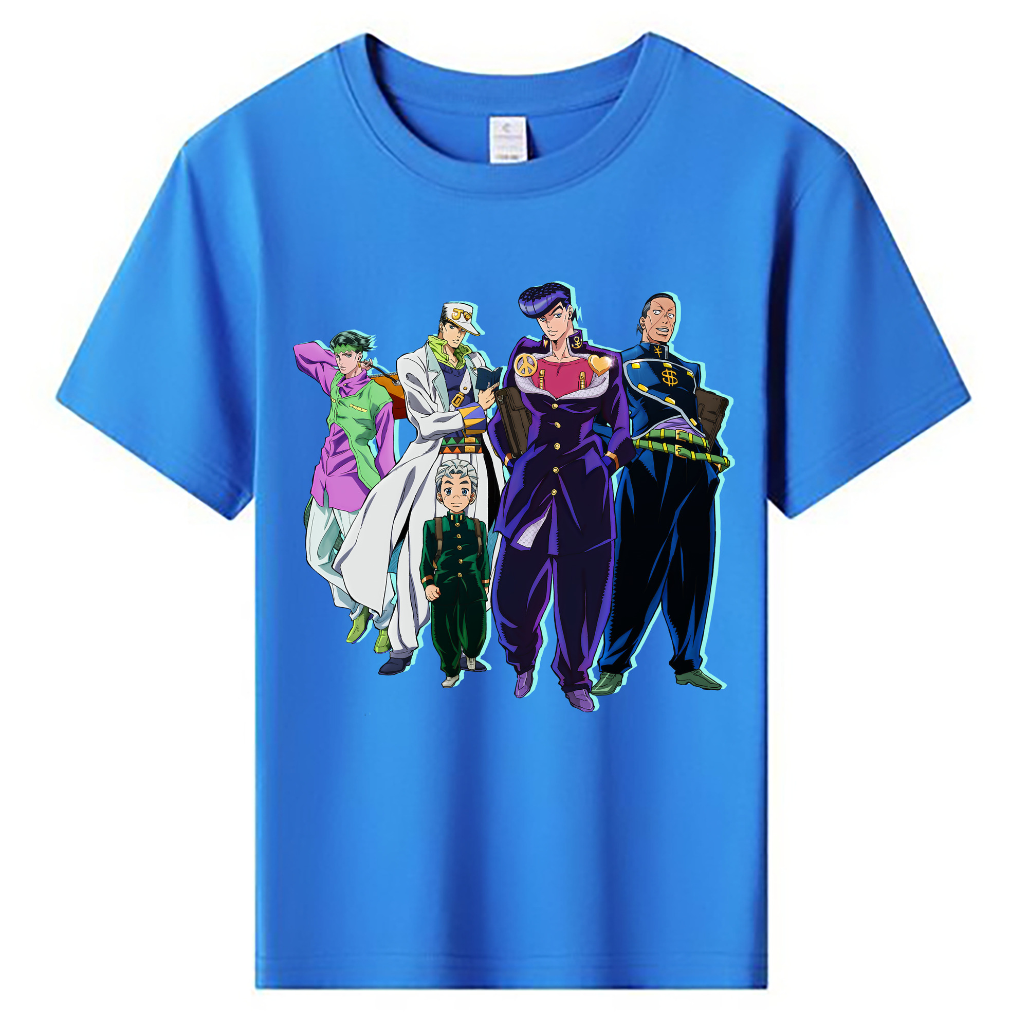 （画像用） ジョジョの奇妙な冒険 JoJo's Bizarre Adventure 綿100％キッズTシャツ（フロントプリント）